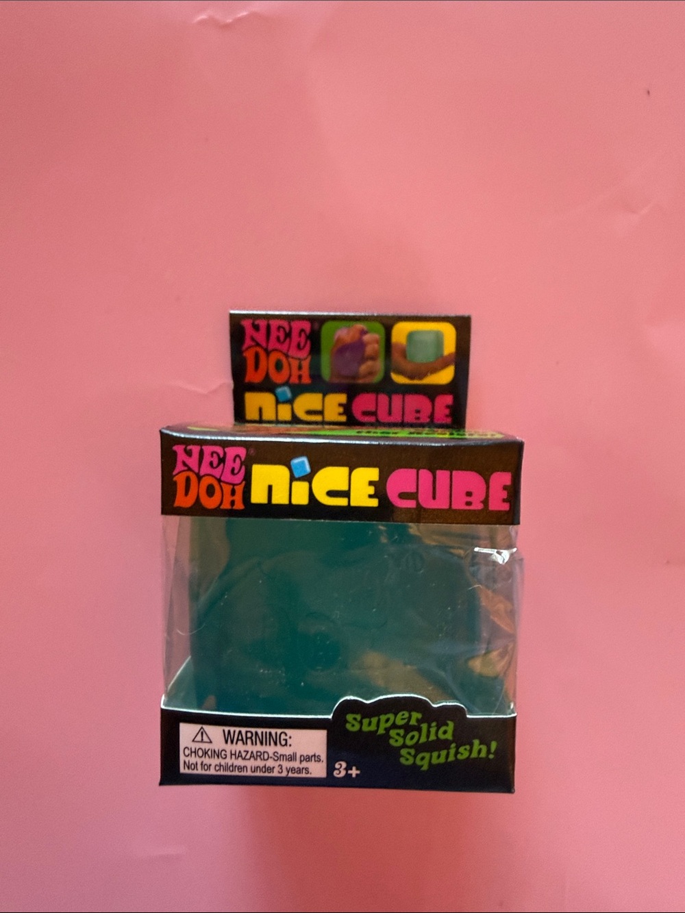 Genuine NeeDoh Nice Cube Super Solid Squish - Blue new box